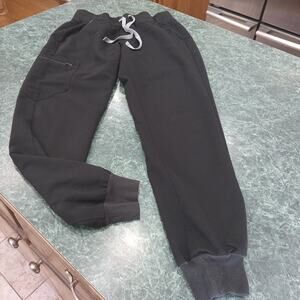 FIGS Jogger Scrub Pants Black Size S Medical Technical Collection Nurse Comfort